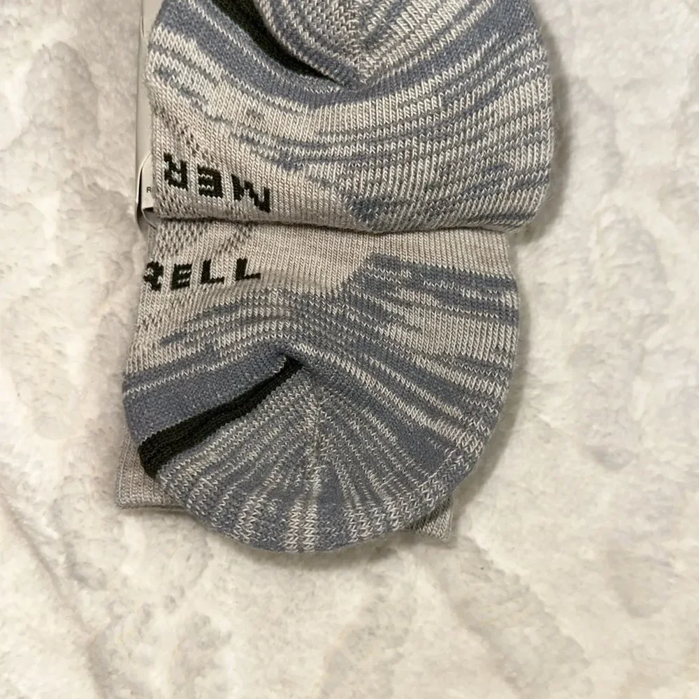 Merrell Men’s Light Tan Zoned Wool Crew Hiking Socks